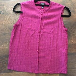 Eileen Fisher Women Sleeveless Top Textured Petite